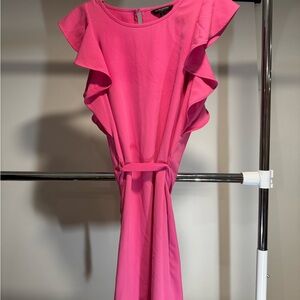 Banana Republic Vibrant Pink Midi Dress